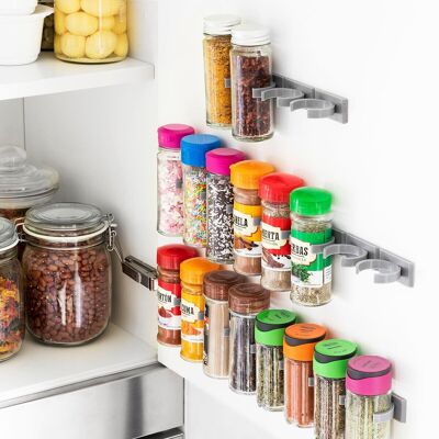 InnovaGoods Adhesive and Divisible Spice Organizer Jarlock x20