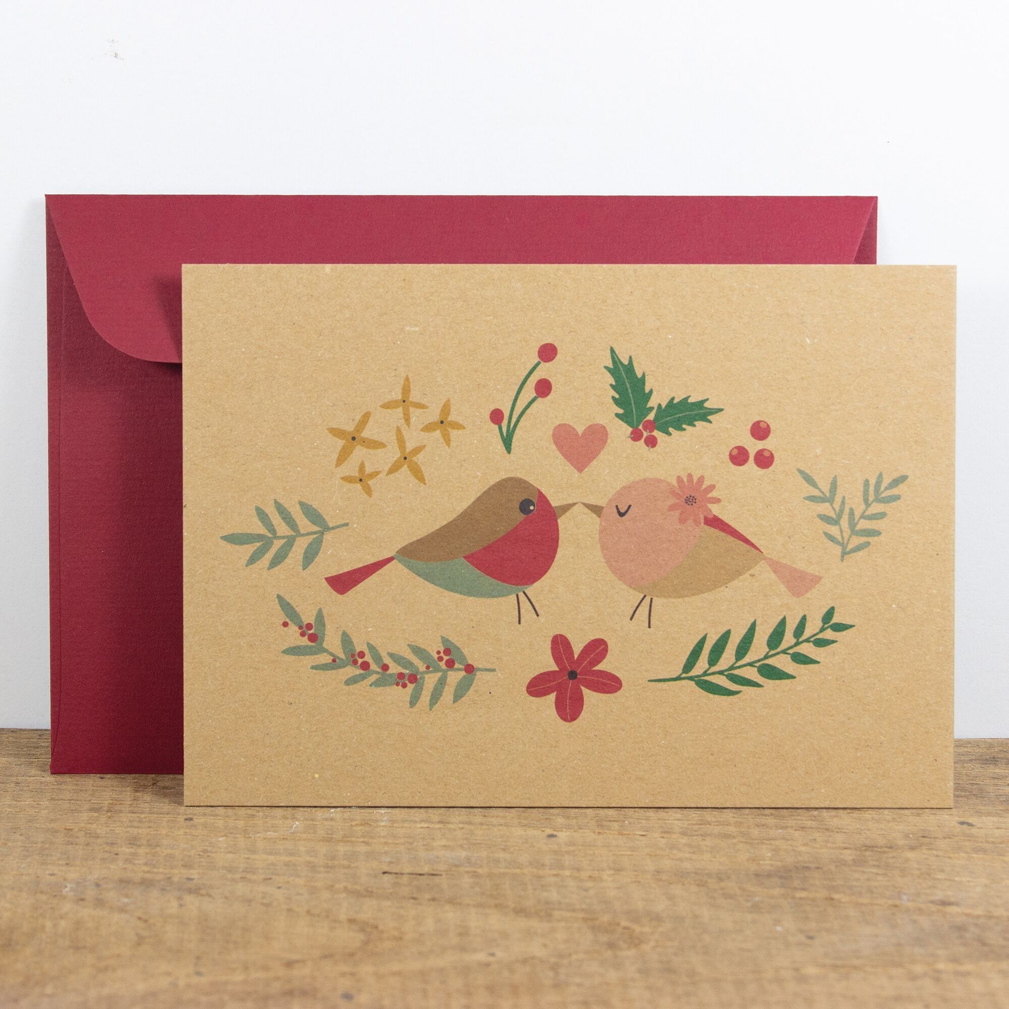 Cartolina Bird Love, a scelta con busta