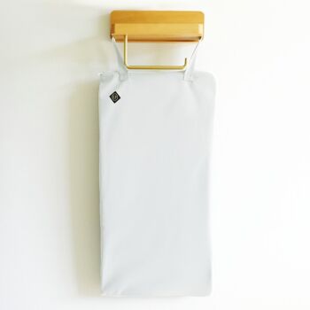 1 sac rangement, stockage et lavage papier toilette lavable - P'Bag - blanc