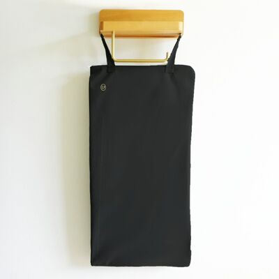 1 sac rangement, stockage et lavage papier toilette lavable - P'Bag - Noir