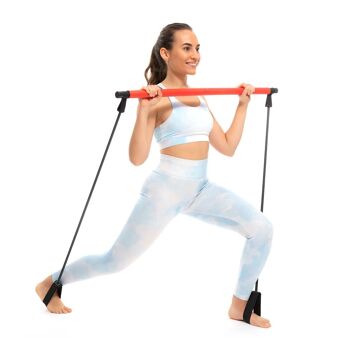 Barre de Fitness Resibar InnovaGoods avec Bandes Élastiques et Guide d'Exercices 9