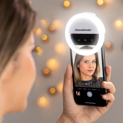 InnovaGoods Instahoop Wiederaufladbarer Selfie-Lichtring