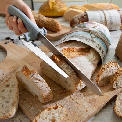 Kutway InnovaGoods Bread Knife with Adjustable Cutting Guide