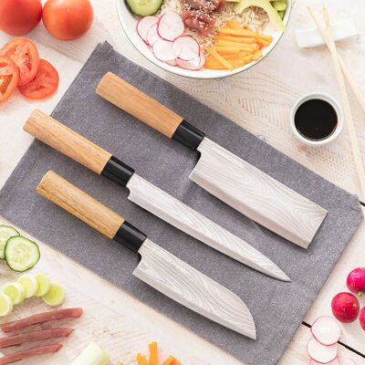 Damas Q InnovaGoods Professional Knife Set with Carrying Case