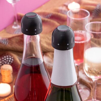 Fizzave InnovaGoods Champagne Stoppers Set Pack of 2 units