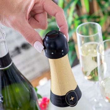 Fizzave InnovaGoods Ensemble de Bouchons à Champagne Pack de 2 unités 4