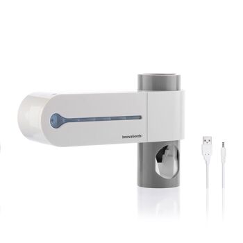 Stérilisateur UV pour brosse à dents avec support et distributeur de dentifrice Smiluv InnovaGoods 7