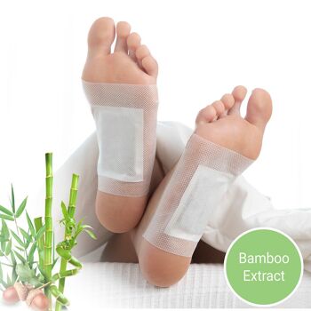 InnovaGoods Patchs Détoxifiants pour les Pieds en Bambou 10 Unités 1