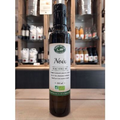 Huile vierge de Noix bio 0,25 l.