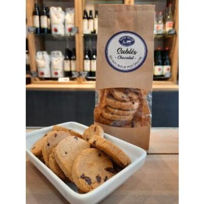 Sweet shortbread with chocolate chips 150 g.