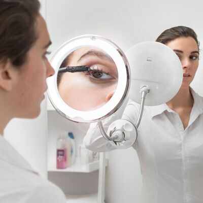 LED Magnifying Mirror with Flexible Arm and Mizoom InnovaGoods Suction Cup