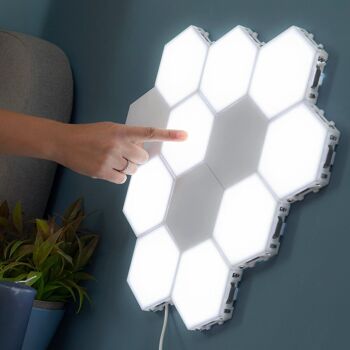 Ensemble de Panneaux LED Modulaires Magnétiques et Tactiles Tilight InnovaGoods (Pack de 3) 5