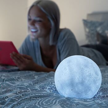 Lampe LED Rechargeable Moon Moondy InnovaGoods 3