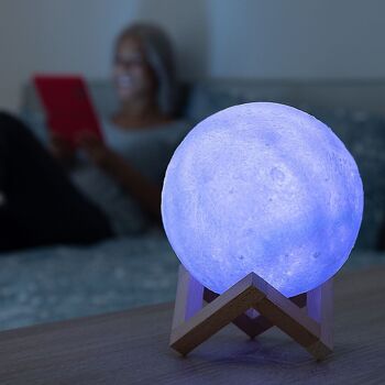 Lampe LED Rechargeable Moon Moondy InnovaGoods 7