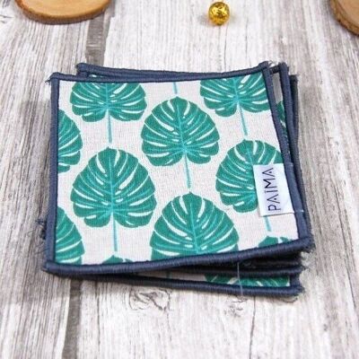 Monstera Washable Cleansing Wipes x4