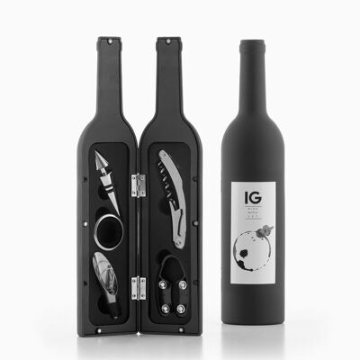 Kit vino da 5 pezzi con apribottiglie | Cavatappi da Vino - InnovaGoods