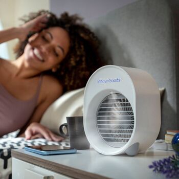 Mini Climatiseur Humidificateur à Ultrasons Koolizer InnovaGoods avec LED 3