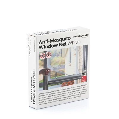 InnovaGoods White Cut-out Adhesive Mosquito Net for Window