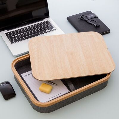 InnovaGoods Larage Portable Desk with Storage Tray