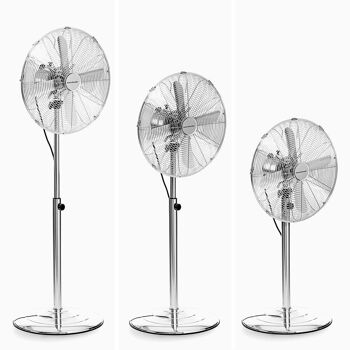 Ventilateur de Sol Rétro Chrome InnovaGoods Ø 40 cm 55W 7