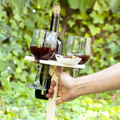 Winnek InnovaGoods Tavolo da vino pieghevole e portatile da esterno
