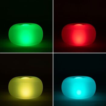 Siège gonflable avec LED multicolore et télécommande Pulight InnovaGoods 4
