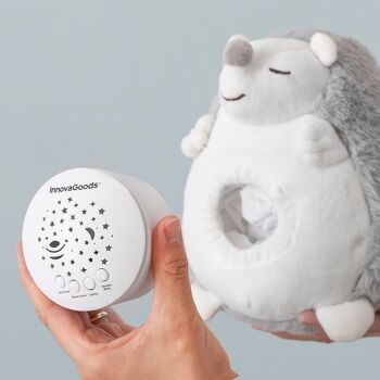 Projecteur Veilleuse et Hérisson en Peluche à Bruit Blanc Spikey InnovaGoods 4