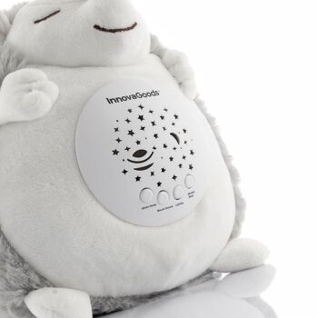 Projecteur Veilleuse et Hérisson en Peluche à Bruit Blanc Spikey InnovaGoods 7