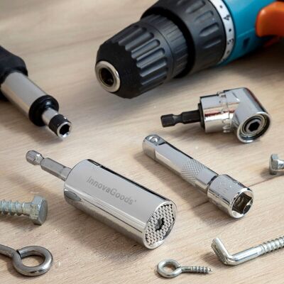 InnovaGoods Universal Socket Wrench with Uniscrew Accessories