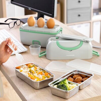 3 in 1 Electric Steam Lunch Box with Recipes Beneam InnovaGoods