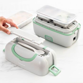 Lunch Box Vapeur Electrique 3 en 1 avec Recettes Beneam InnovaGoods 6