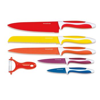 Knoolvs InnovaGoods ensemble de couteaux et éplucheur en céramique 6 pièces 5