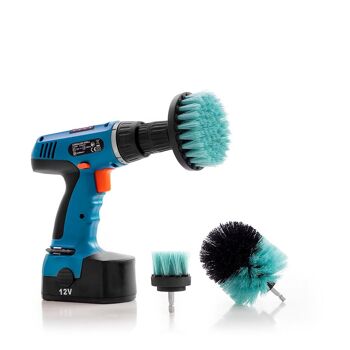 Ensemble de Brosses de Nettoyage pour Perceuse Cyclean InnovaGoods 3 Pièces 9