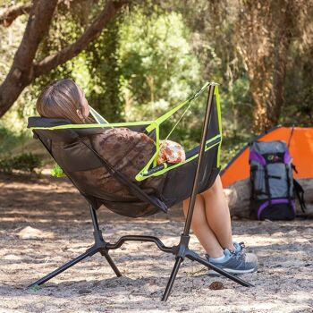 Chaise de camping pliante | Chaises pliantes à bascule | Chaise de camping Kamprock - InnovaGoods 3