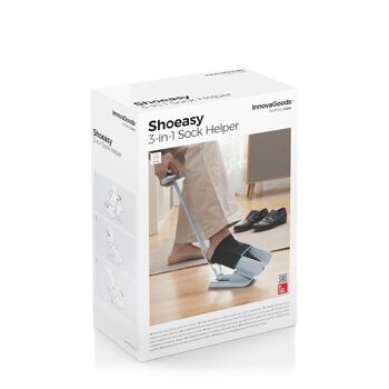 Chausse-Pied pour Chaussettes et Chaussures avec Extracteur de Chaussettes InnovaGoods Shoeasy 10