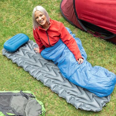 InnovaGoods Ultralight Inflatable Mattress and Pillow