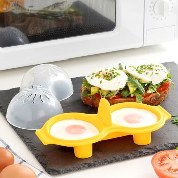 Cuiseur à œufs double en silicone Oovi InnovaGoods 1