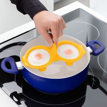 Cuiseur à œufs double en silicone Oovi InnovaGoods 2