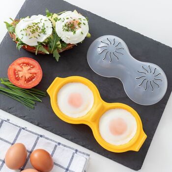 Cuiseur à œufs double en silicone Oovi InnovaGoods 3