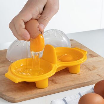 Cuiseur à œufs double en silicone Oovi InnovaGoods 4