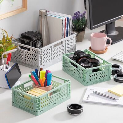 Set of 3 Folding and Stackable Organizer Boxes Boxtor InnovaGoods