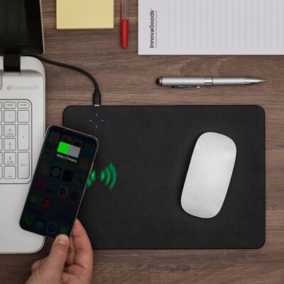 Tappetino per Mouse con Ricarica Wireless Padwer 2 in 1 InnovaGoods