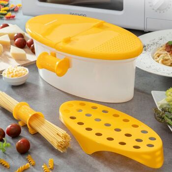 Cuiseur de pâtes micro-ondes 4 en 1 avec accessoires et recettes Pastrainest InnovaGoods 6