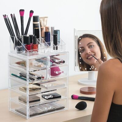 Biyo Makeup Organizer | Makeup Brushes Organizer | Makeup Organizer Boxes - InnovaGoods