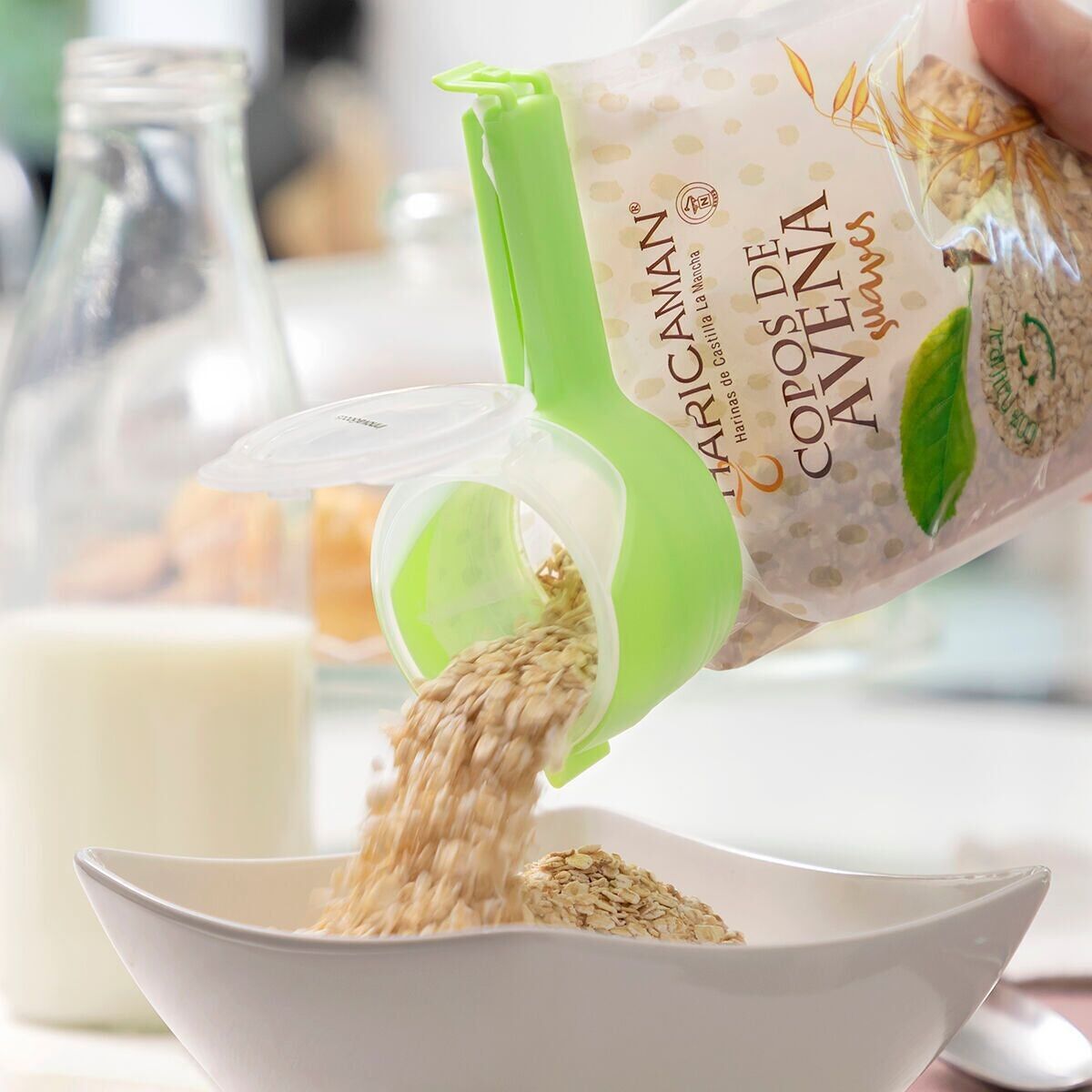 Verschlussclips für Beutel mit Distwis InnovaGoods Dispenser 4 Einheiten