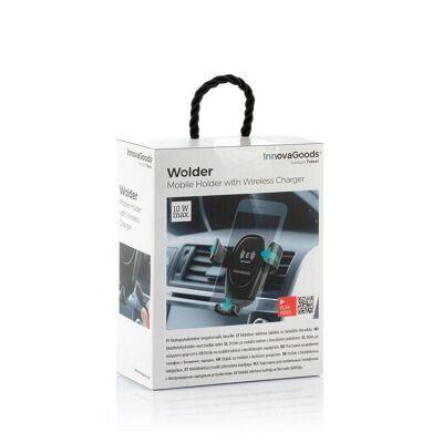 Support de téléphone portable avec chargeur sans fil pour voiture Wolder InnovaGoods
