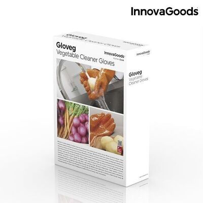 Gloveg InnovaGoods Gants de nettoyage pour éplucher les légumes et les fruits