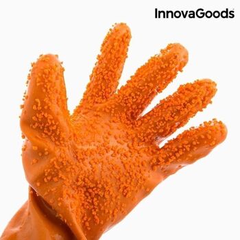 Gloveg InnovaGoods Gants de nettoyage pour éplucher les légumes et les fruits 2