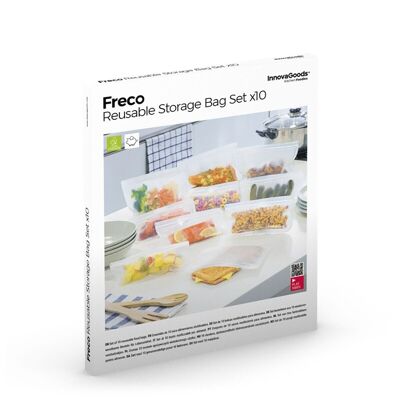 Set de Bolsas Reutilizables para Alimentos Freco InnovaGoods 10 Piezas