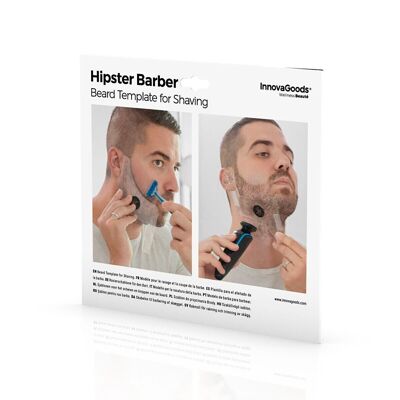 Plantilla para Afeitado de Barba Hipster Barber InnovaGoods